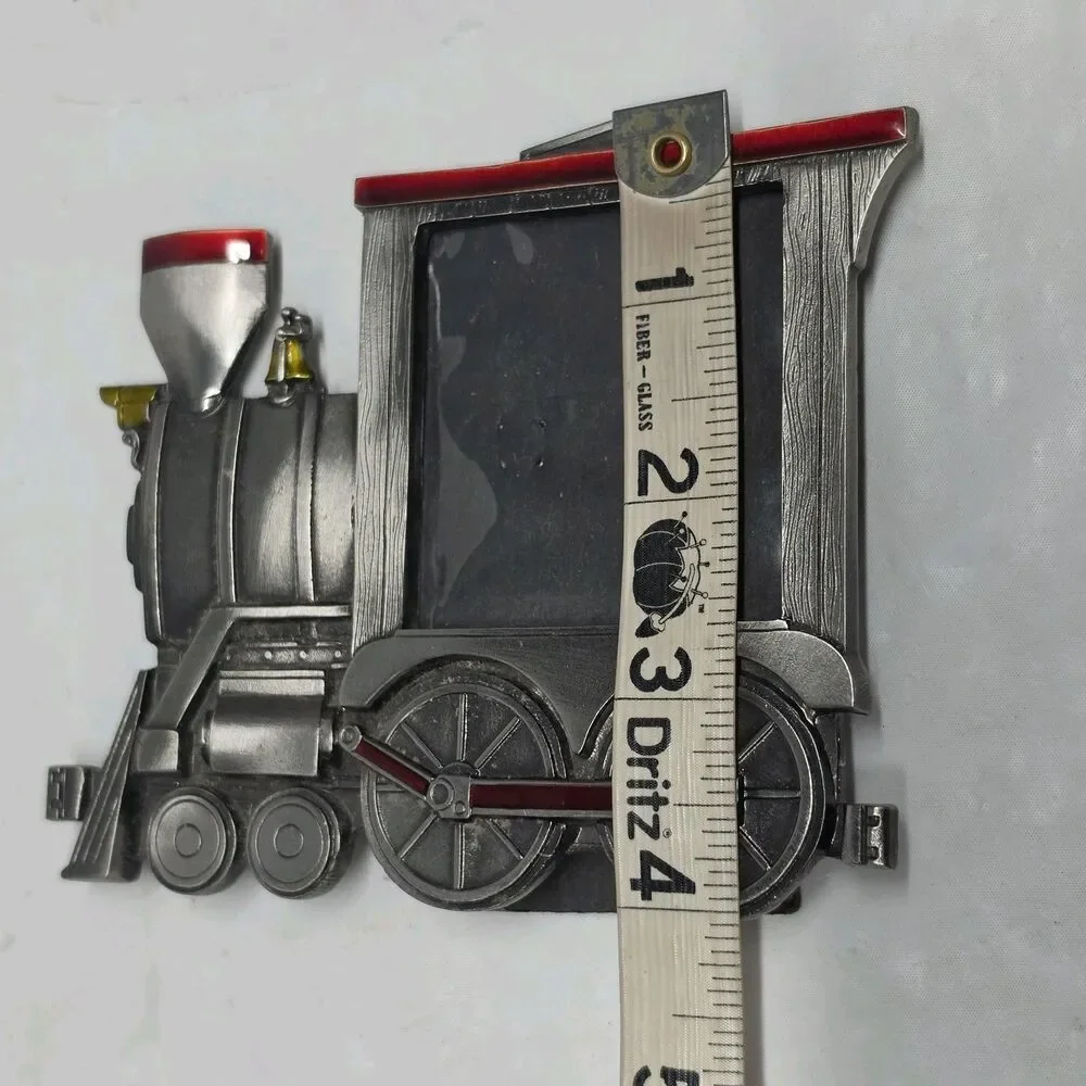 Vintage 1988 Great American Products Pewter Picture Frame Locomotive Train USA